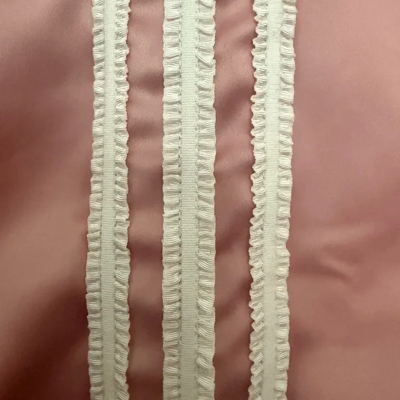 ADIDAS ORIGINALS SATIN WIDE LEG PANTS RUFFLE 3-STRIPES Women’s L New - Picture 8 of 11